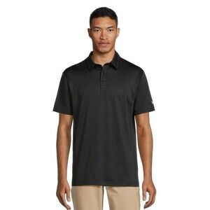 BIRDIE BOUND Golf Polo Mens Large Black Performance Short Sleeve Classic Shirt